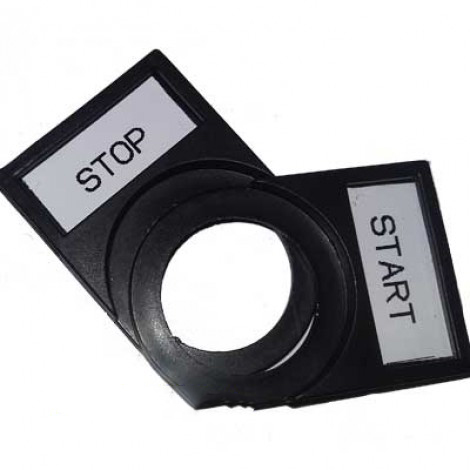 Mác ghi tên đèn báo, nút nhấn phi 25 - Bộ 100 cái