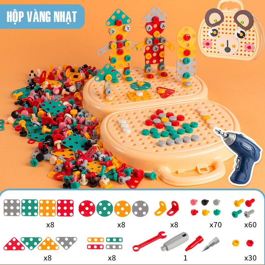 BỘ KÍT KỸ SƯ BEAR - BỘ ĐỒ CHƠI GHÉP HÌNH