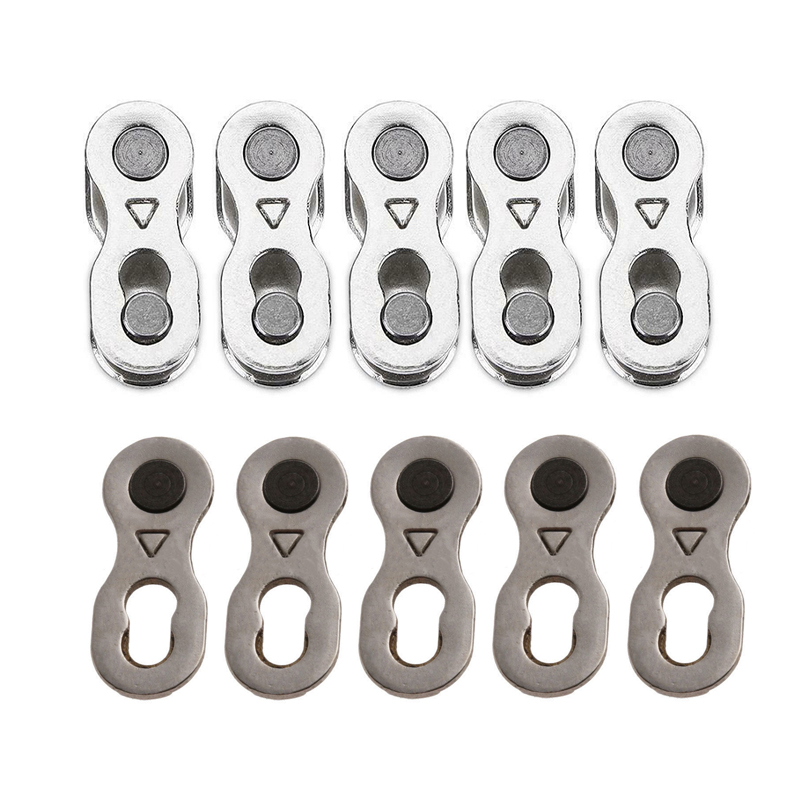IPTY 2Pcs Portable Bicycle Chain Master Link Joint Connector 6/8/10 Speed Quick Clip