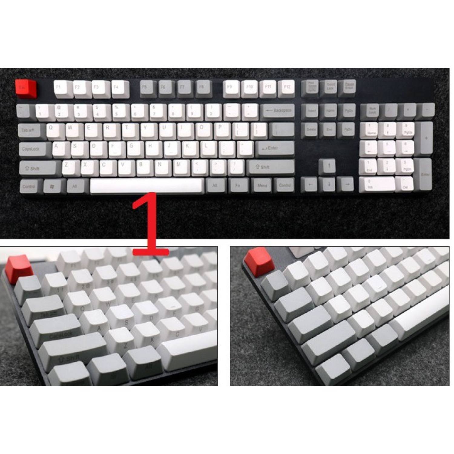 Set Keycap PBT fullsize TKL - bộ nút bàn phím cơ carbon sakura dolch