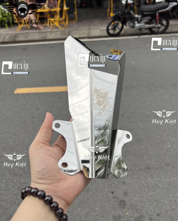 Pát đuôi dè sau inox, xi titan gắn cho xe exciter 150 ms6201