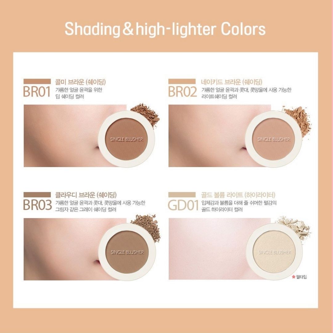 Phấn má hồng The Saem Saemmul Single Blusher 5g