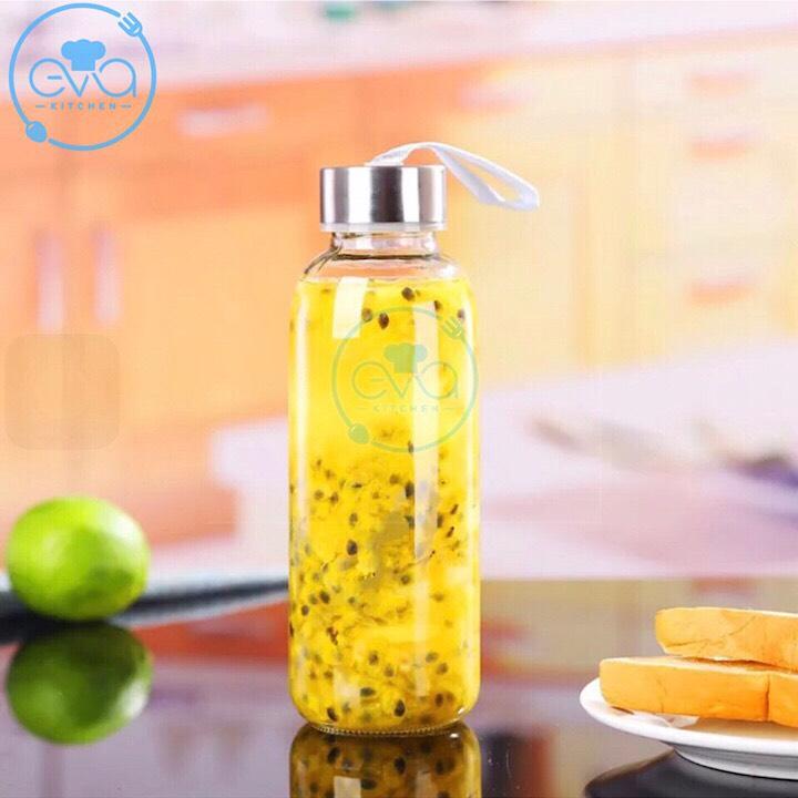 Bình đựng nước thủy tinh có dây xách 300 ml