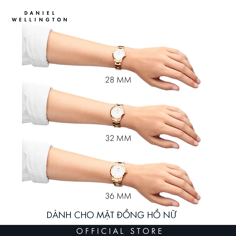 Đồng hồ Nữ Daniel Wellington dây ceramic - Iconic Ceramic màu đen