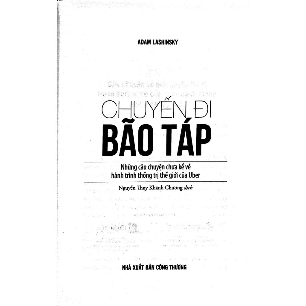 Sách Alphabooks - Uber: Chuyến Đi Bão Táp