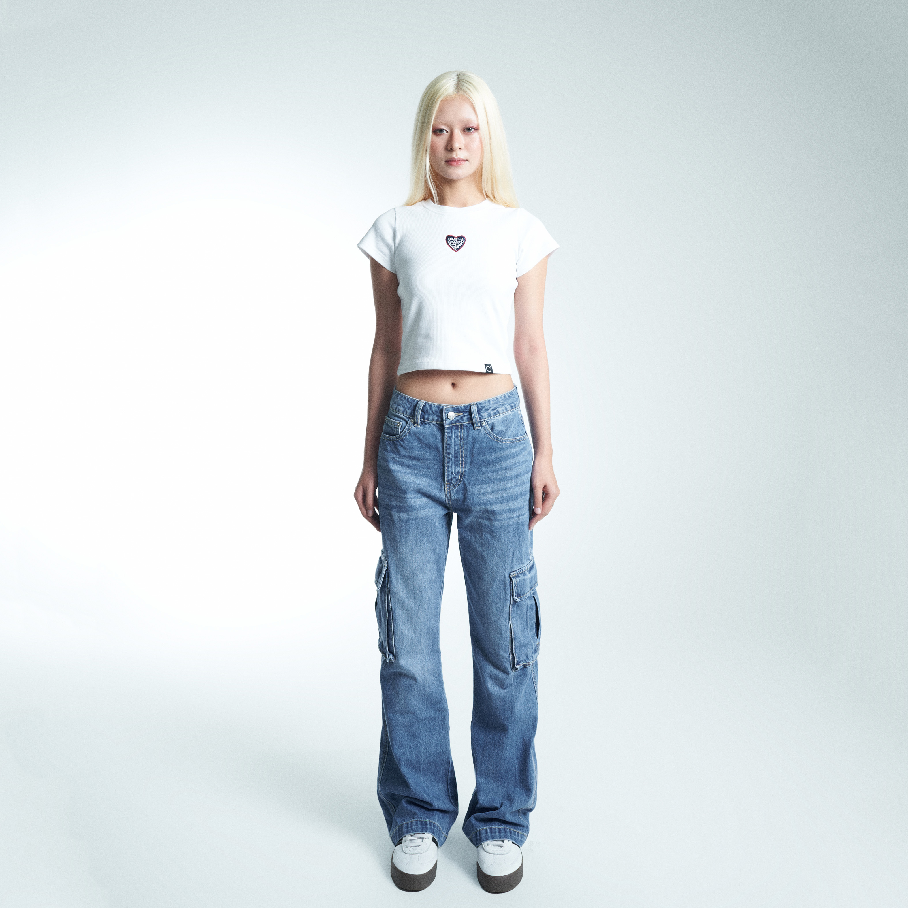 Quần Jeans Nữ Túi Hộp PRADIES Denim Cargo