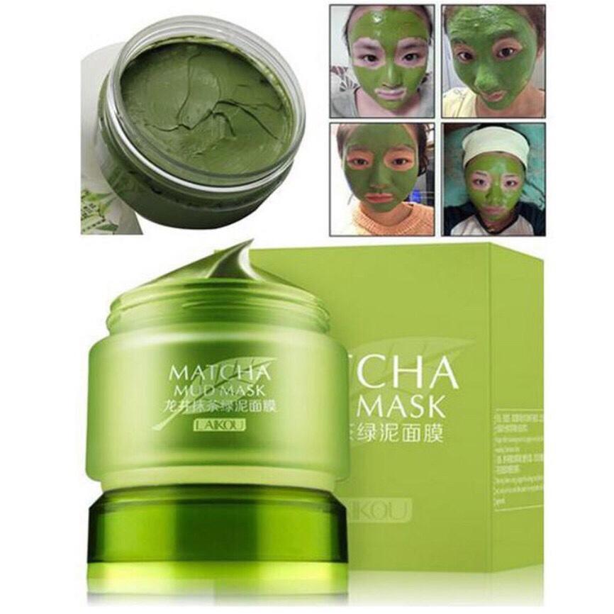 mặt nạ bùn trà xanh Matcha Laikou