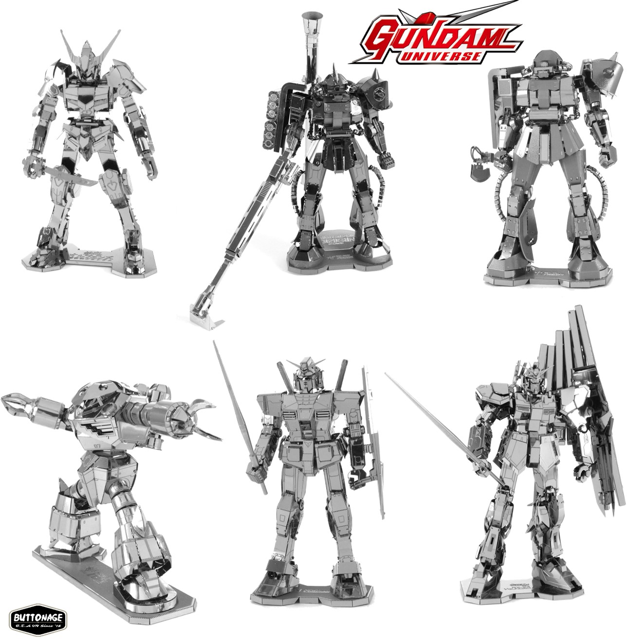 Mô Hình Lắp Ráp 3d Người Máy Gundam (Kim loại lắp ghép 3D)