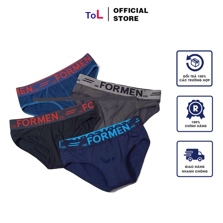 [ Combo 4 Quần ] Quần Lót Tam Giác Nam FORMEN