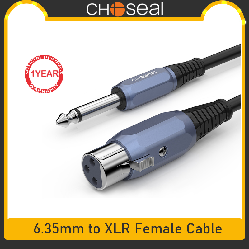 Choseal xlr cáp xlr nam đến xlr nữ cáp micrô xlr 3 pin cân bằng cho hệ thống loa đài phát thanh