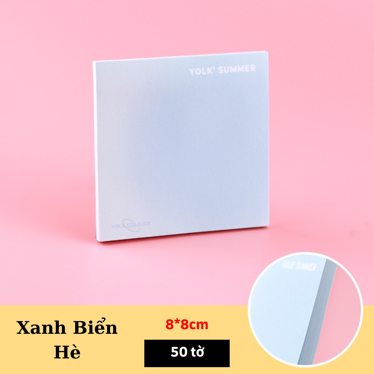 Set 50 tờ giấy ghi chú màu ombre pastel, giấy note màu gradient dễ thương beyou