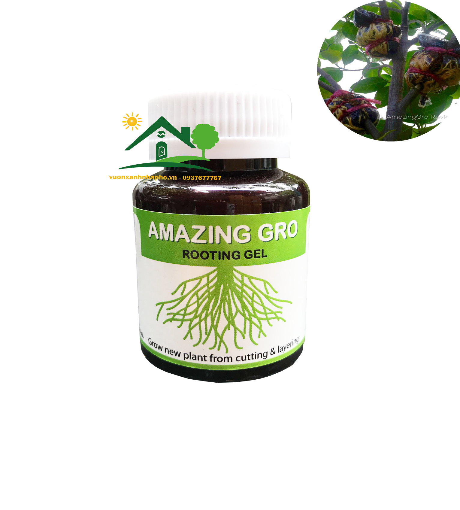 Kích rễ Amazing Gro Thái Lan, dạng Gel, kích rễ ra siêu nhanh - lọ 60ml