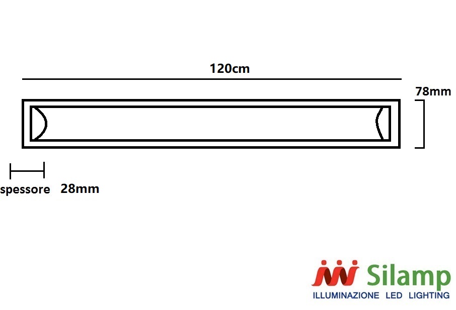 Đèn tuýt led bán nguyện 1.2M 48W
