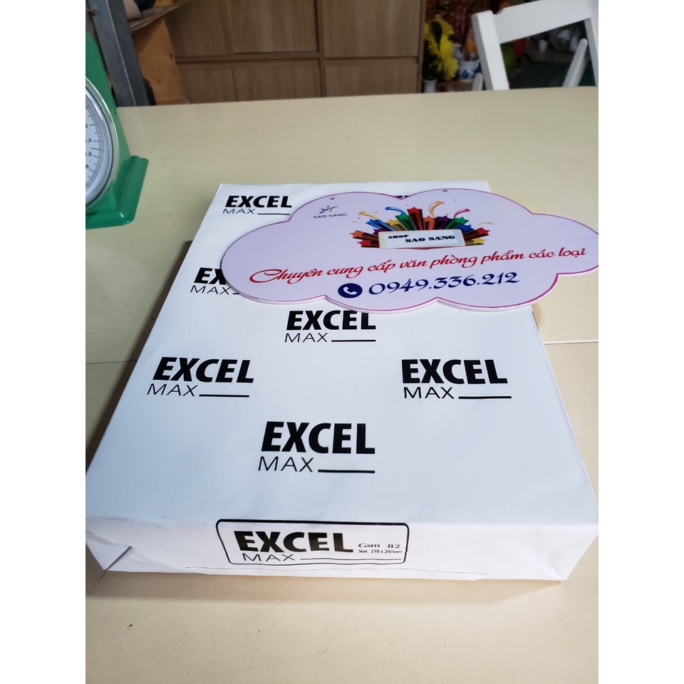Giấy Excel A4 60/70/80 (1 Ream) 400 tờ