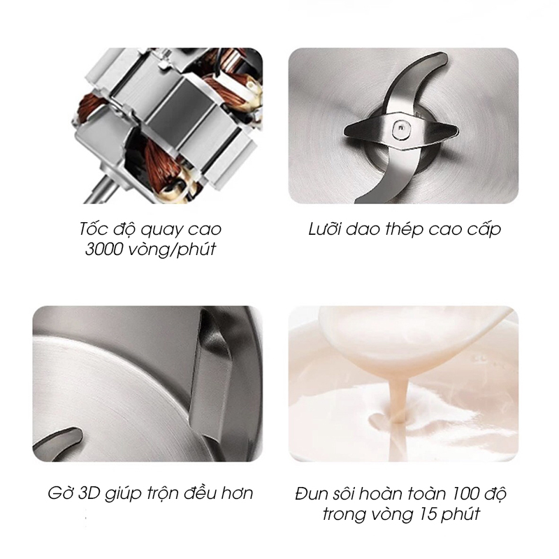 Máy Làm Sữa Hạt Mokkom 240A Đa Năng