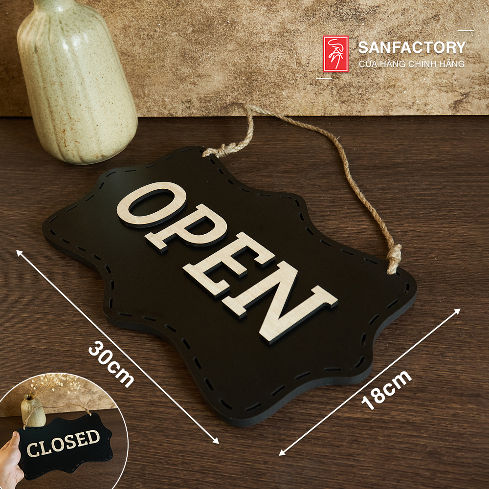 Bảng treo SAN-OC07: bảng Open – Closed 2 mặt