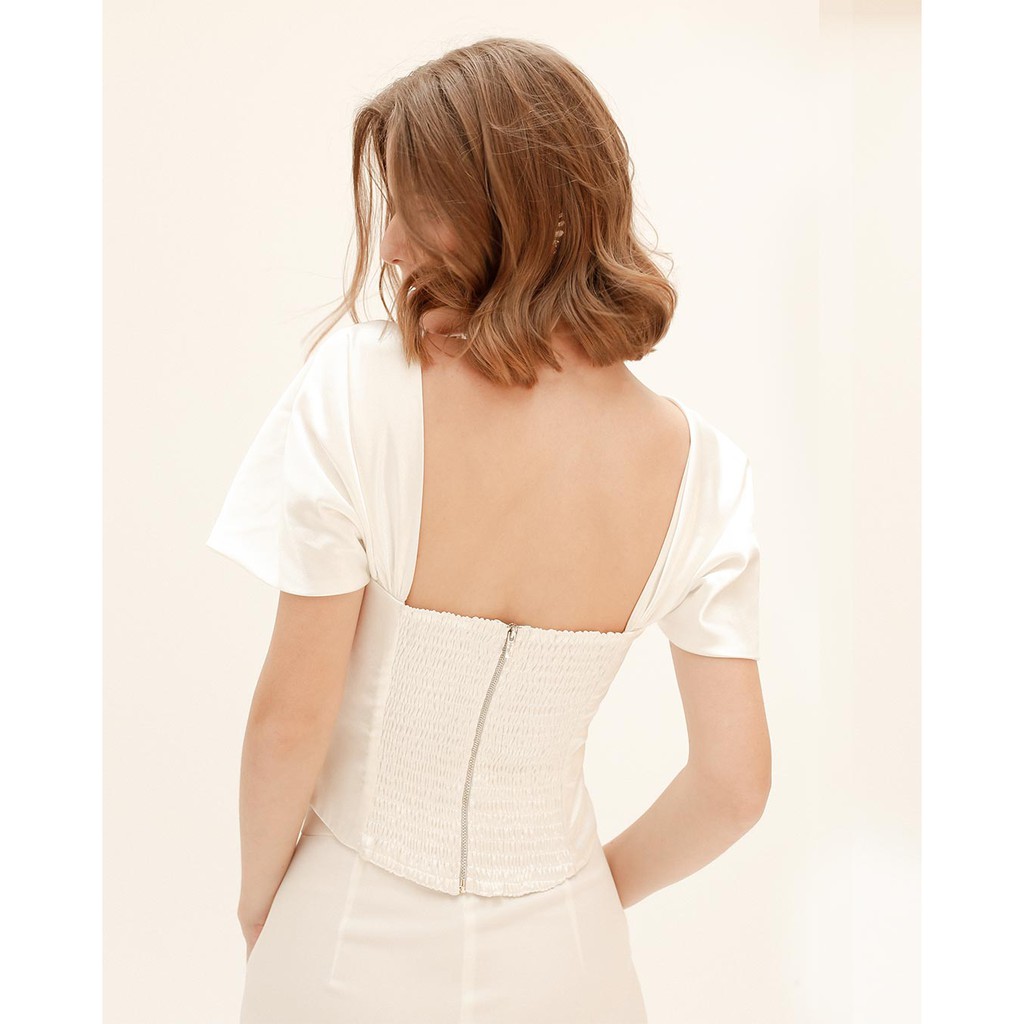 JUBIN STUDIO | Áo Effie Dáng Corset Tay Nhún (Effie Corset)