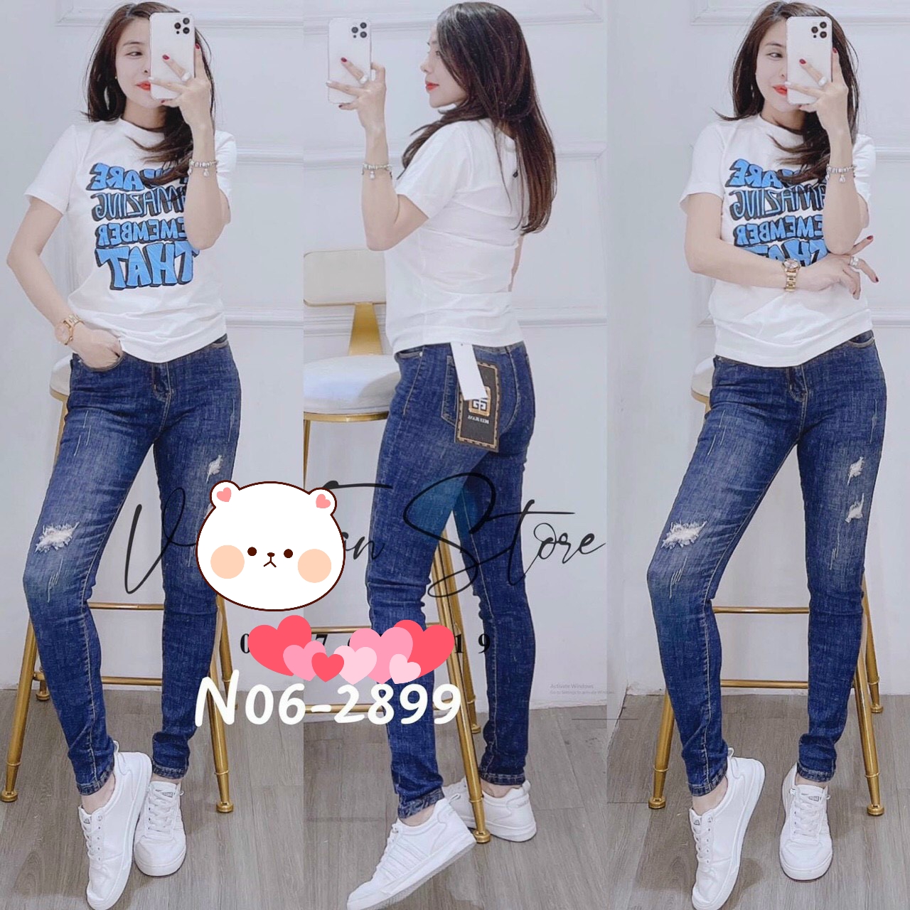 Áo Thun Nữ Thái Form Vừa Chất Mát Lạnh