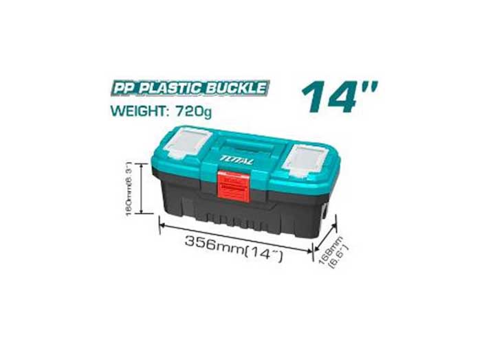 14" thùng đựng đồ nghề khóa nhựa total tpbx0141