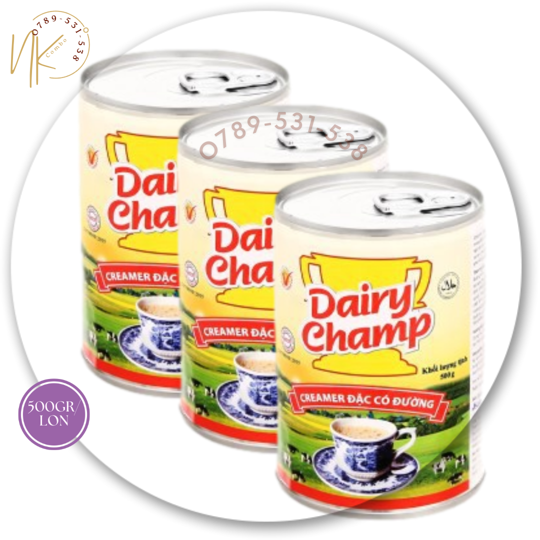 Combo 5 sữa đặc có đường Dairy Champ lon 500g