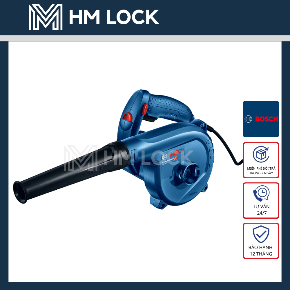 Máy thổi bụi 820w bosch gbl 82-270 - đầy đủ phụ kiện - hàng chính hãng - 06019804k1