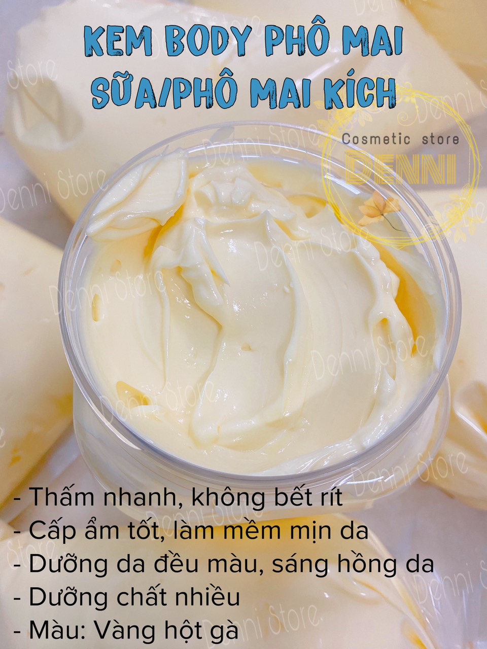 [HCM]Sỉ bịch 1kg kem body phô mai kích (phô mai sữa)
