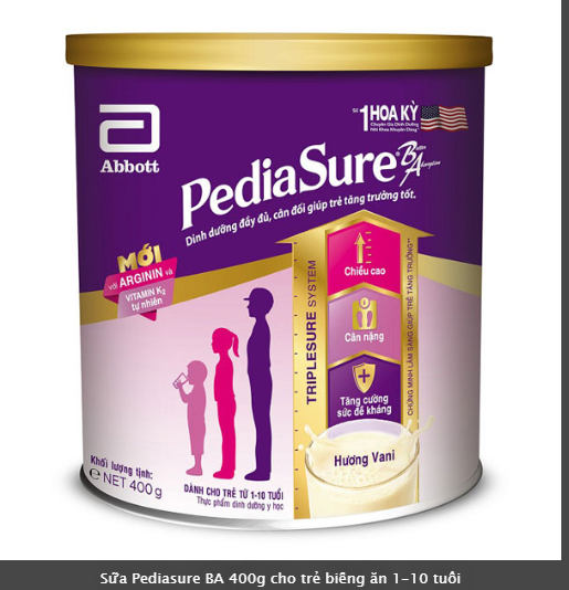 [Date 6.2024] Sữa Bột PediaSure Lon 400g