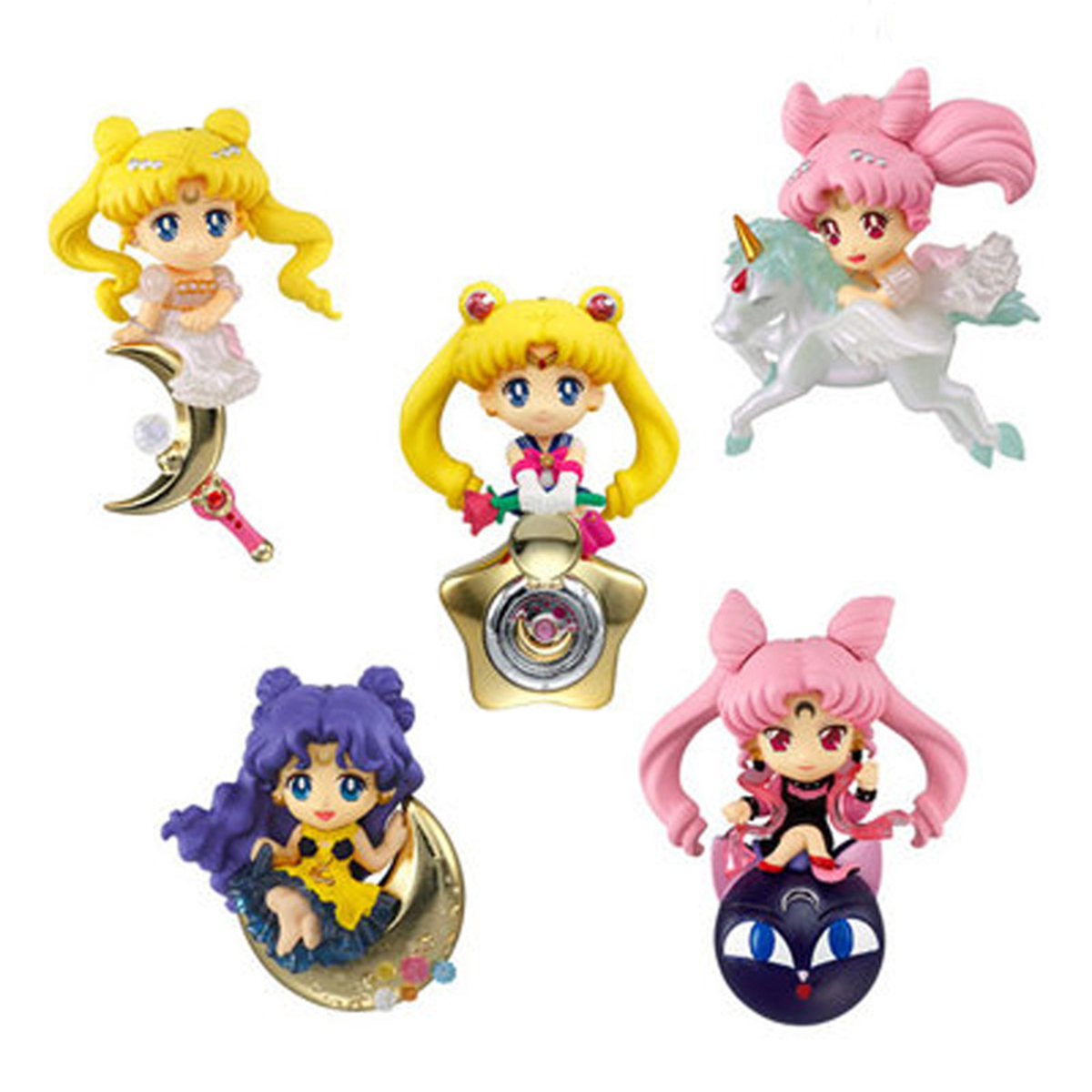 [HCM]Bộ 05 mô hình thủy thủ mặt trăng - Sailor Moon (Mẫu 04)