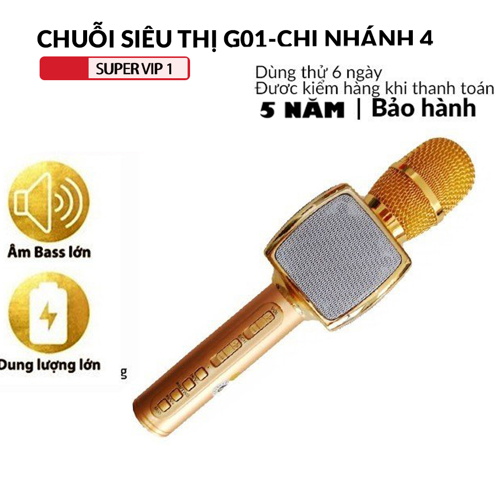 Micro karaoke, micro không dây, micro karaoke bluetooth, micro bluetooth 3 in 1 SD16 phiên bản nâng cấp