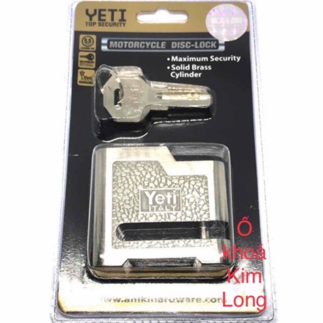 Ổ khoá đĩa vuông xe máy YETI chống trộm