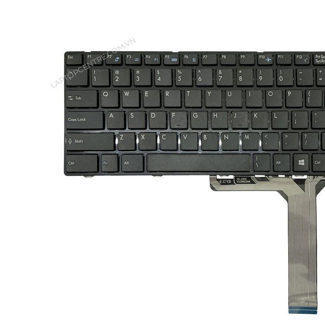 Bàn phím MSI GE60 V139922CK1 US Phím đen Chữ trắng Không tai bất ốc Số Kèm khung tương thích GT60 GE70 GT70