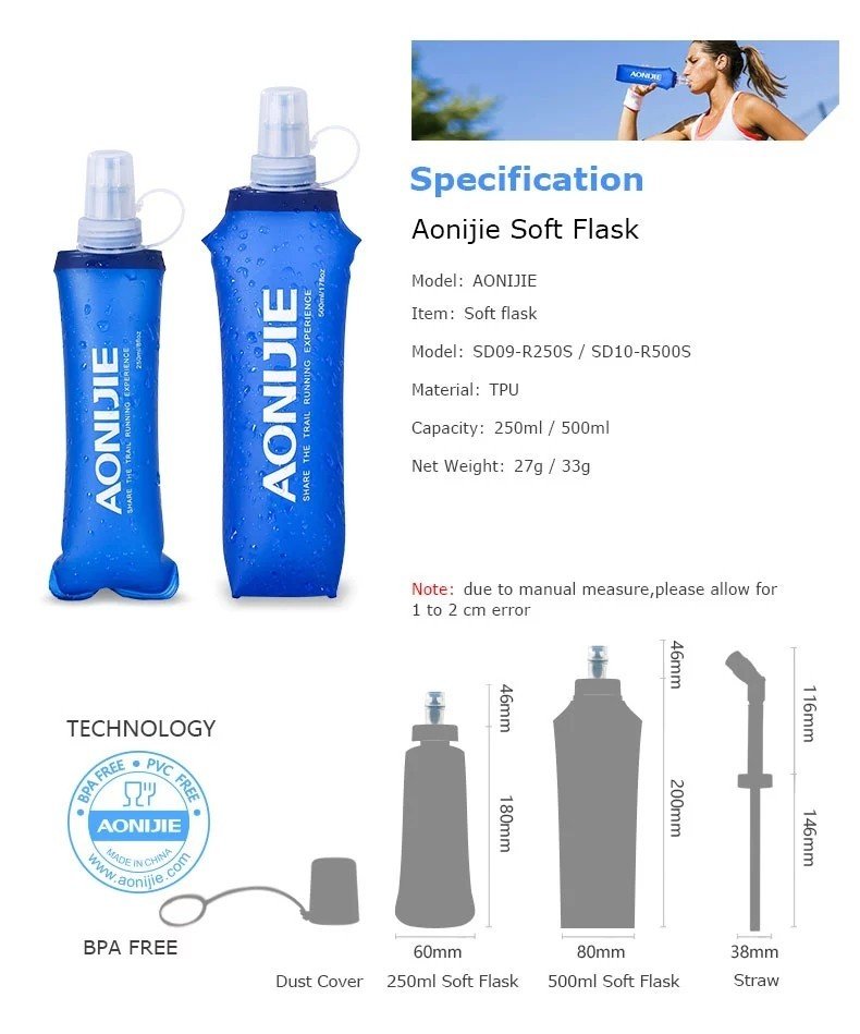 Nắp Bình Nước Mềm Aonijie FCG01 - RunZone