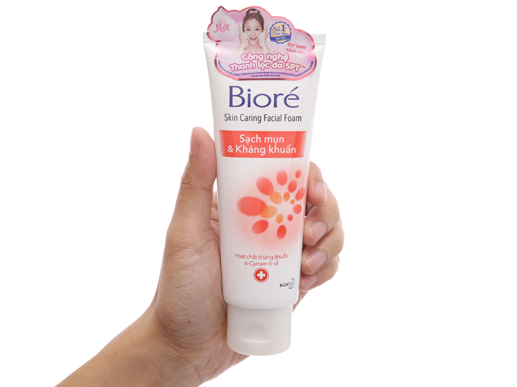 Sữa rửa mặt bioré sạch mụn kháng khuẩn 100g