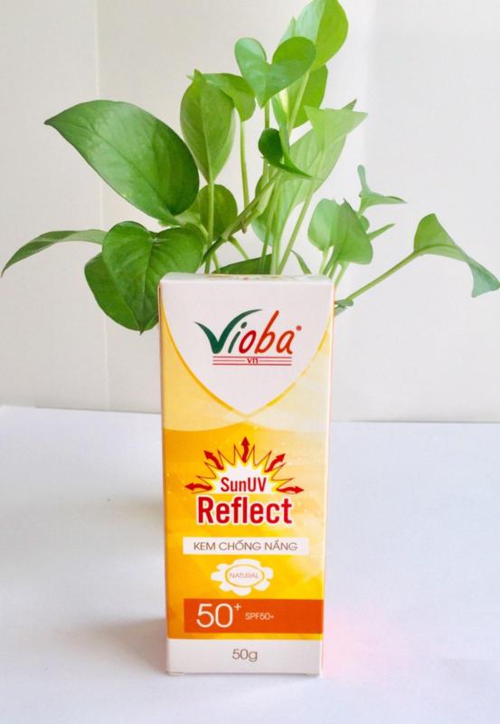 Kem chống nắng SunUV Reflect SPF50+ của Vioba, Chống nắng,phục hồi da, dùng cho mặt và body nhập khẩu