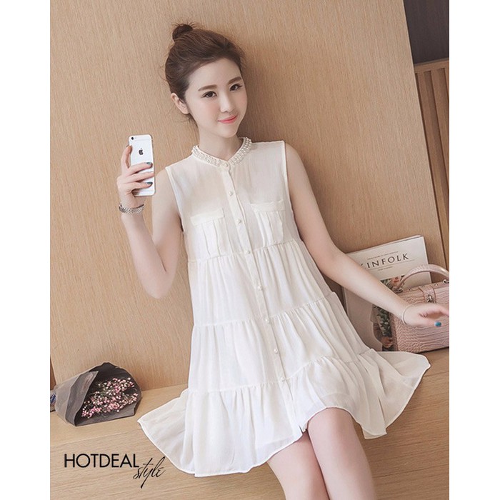 [HCM]Đầm xòe đính ngọc Phong Cách Hàn Quốc Cực Hot