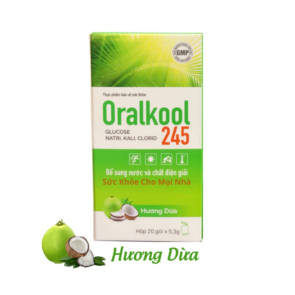 Oralkool 245 bù nước hộp 20 gói