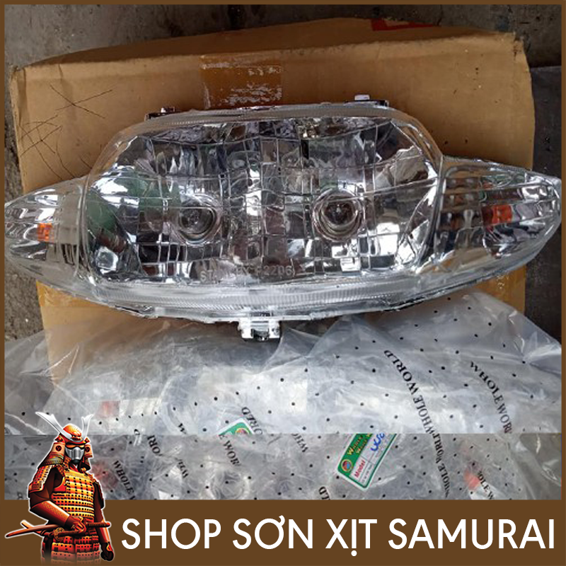 Chóa đèn pha Wave loại 2 bóng