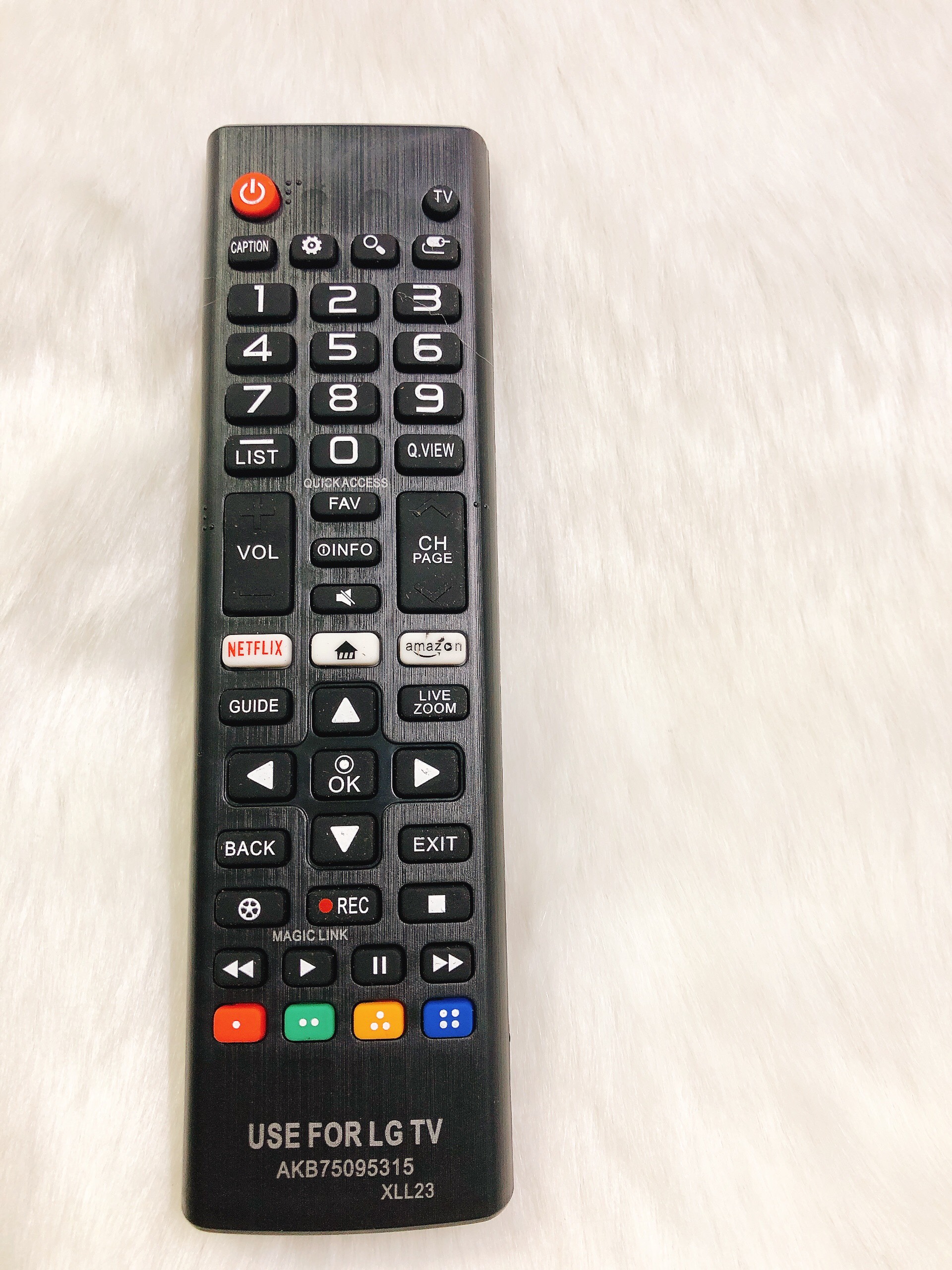 Remote điều khiển tivi lg smart ngắn 2018 akb75095307 netflix - amazon hàng xịn