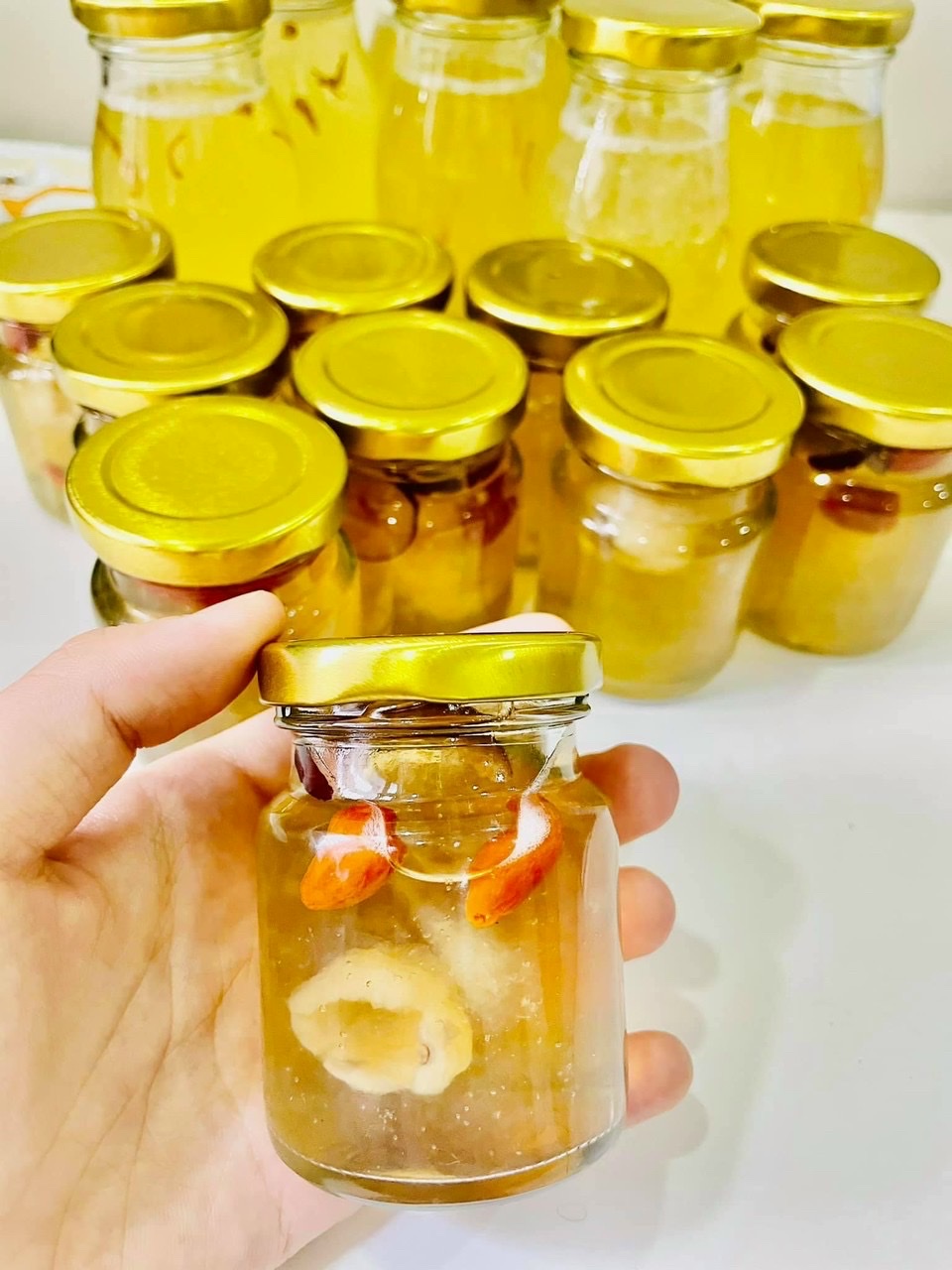 Combo 10 Hũ Thủy Tinh Nắp Thiếc vặn 70ML (Hũ 70MLthủy tinh đựng Yến chưng, Hủ thủy tinh đựng dầu dừa, hũ gia vị)
