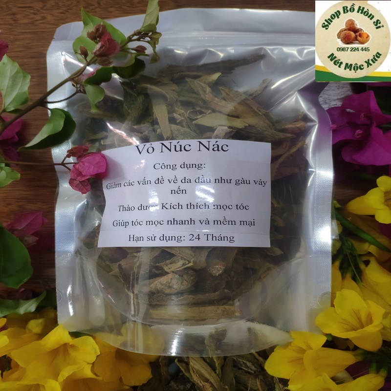 Vỏ núc nác gội đầu