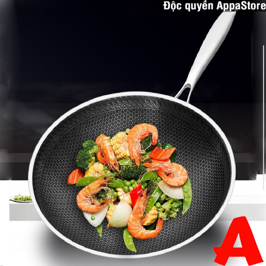 Chảo Chống Dính Vân Đá Sâu Lòng Coopia Hàn Quốc size 32cm Kèm Vung Kính Trong Suốt,Chảo đá chống dính,Chảo Chống Dính Hàn Quốc ,Chảo Đá Chống Dính Hàn Quốc Sâu Lòng.hàng cao cấp có tay cầm chắc chắn ,tỏa nhiệt nhanh