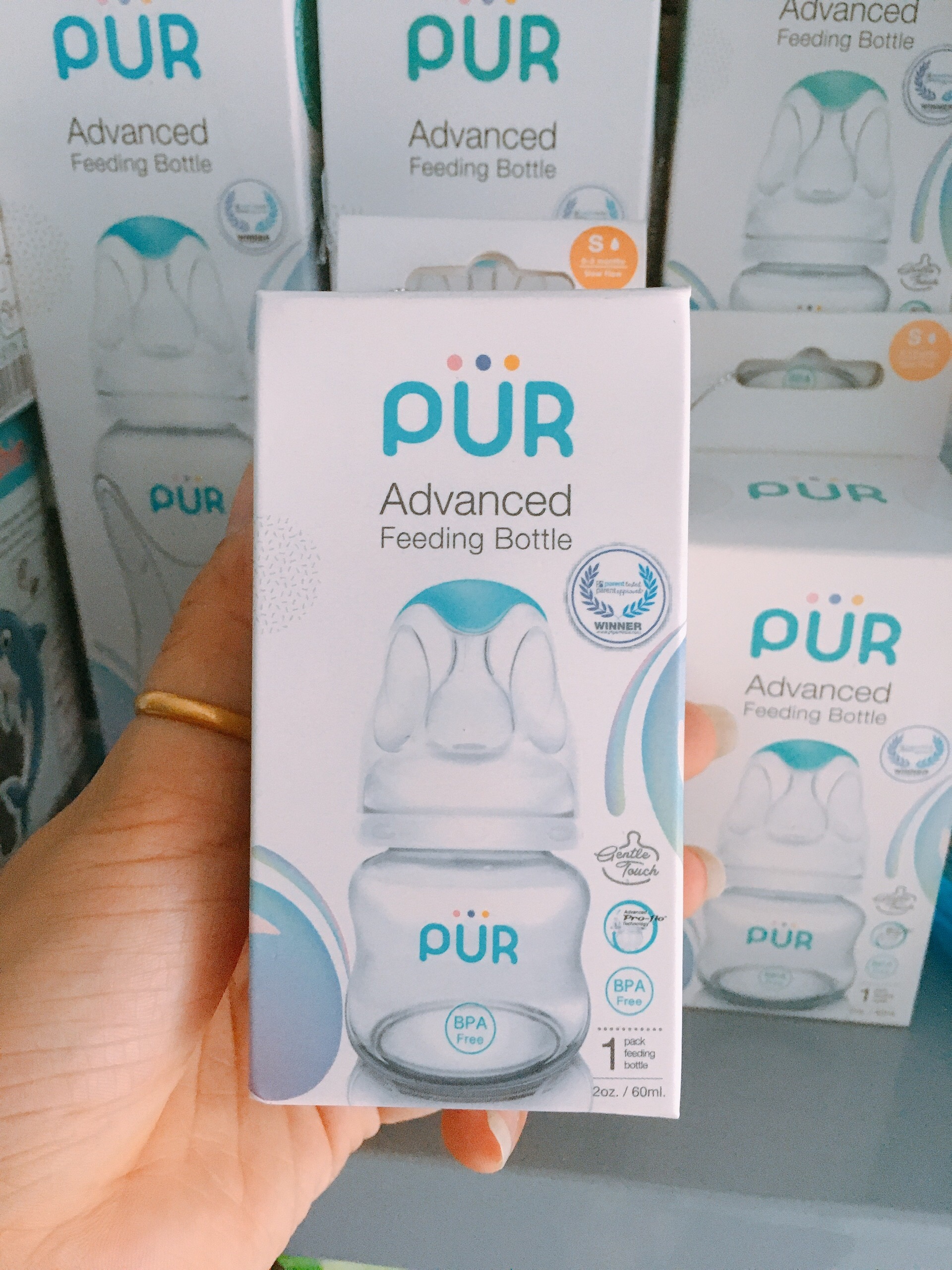Bình sữa Pur Advanced cổ thường 60ml 125ml 250ml