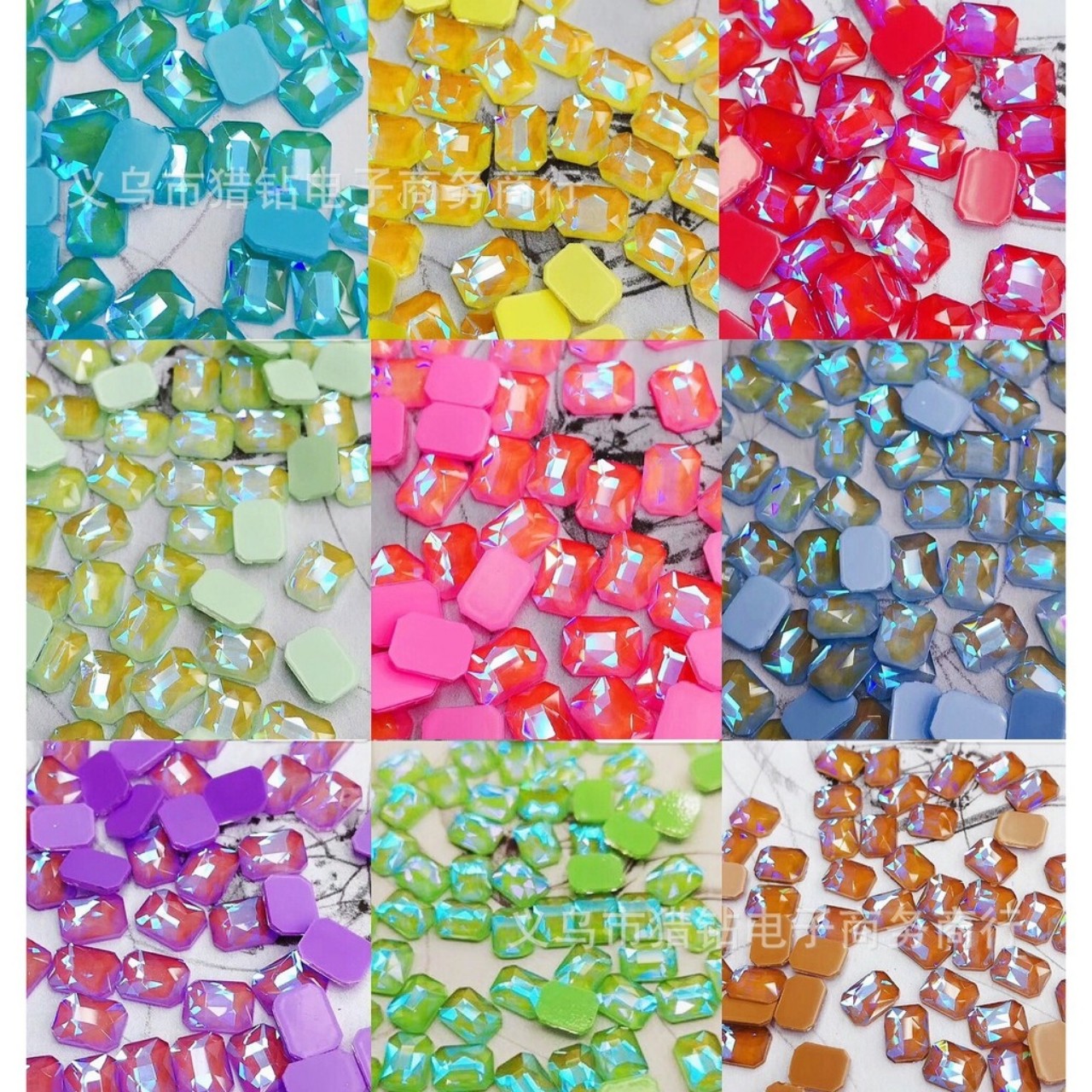 Đá khối chân bằng màu neon(combo 10 viên) -  ST175