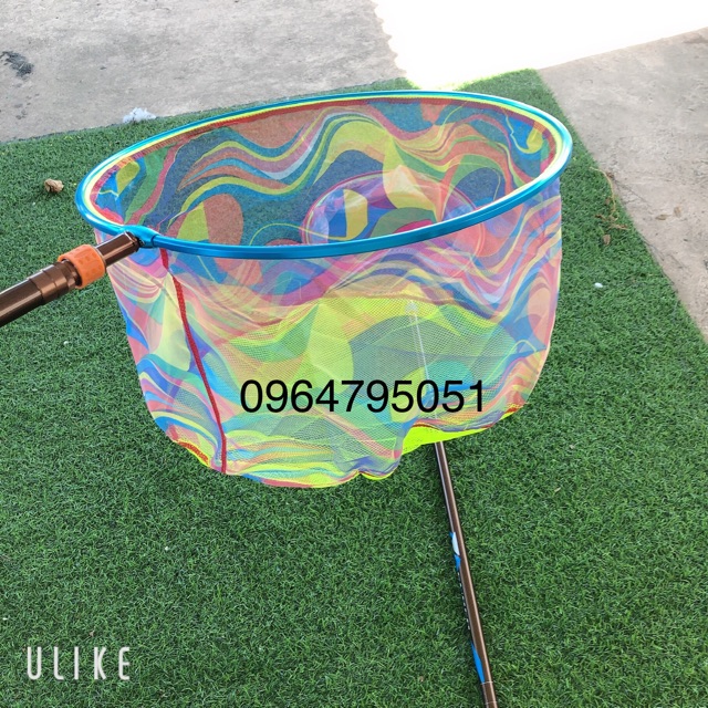 Combo cán vợt câu cá cacbon sai 2,7m và vành vợt 40cm  (cam kết đổi trả trong 2 tuần đầu)