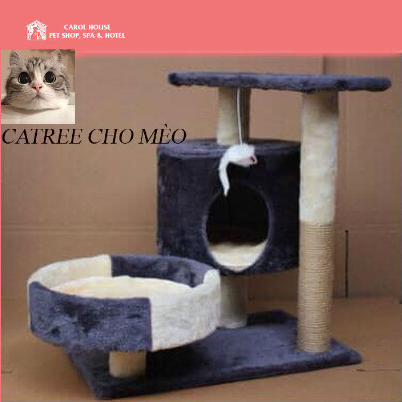 Trụ Cào Móng kèm Ổ Đệm Dành Cho Mèo