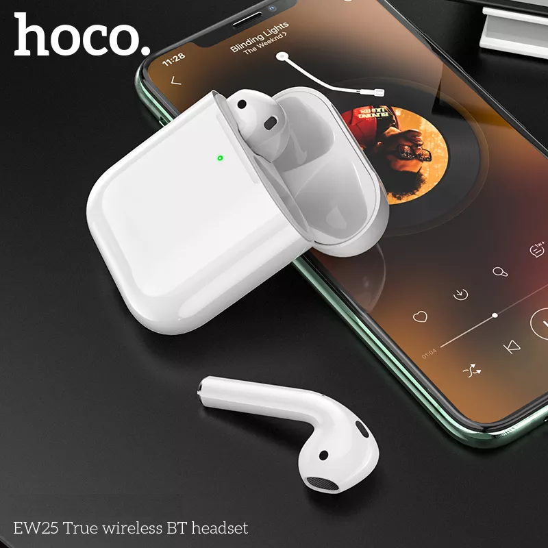 Bluetooth earphones TWS HoCo EW25 V5.3-pin part 4H (white)