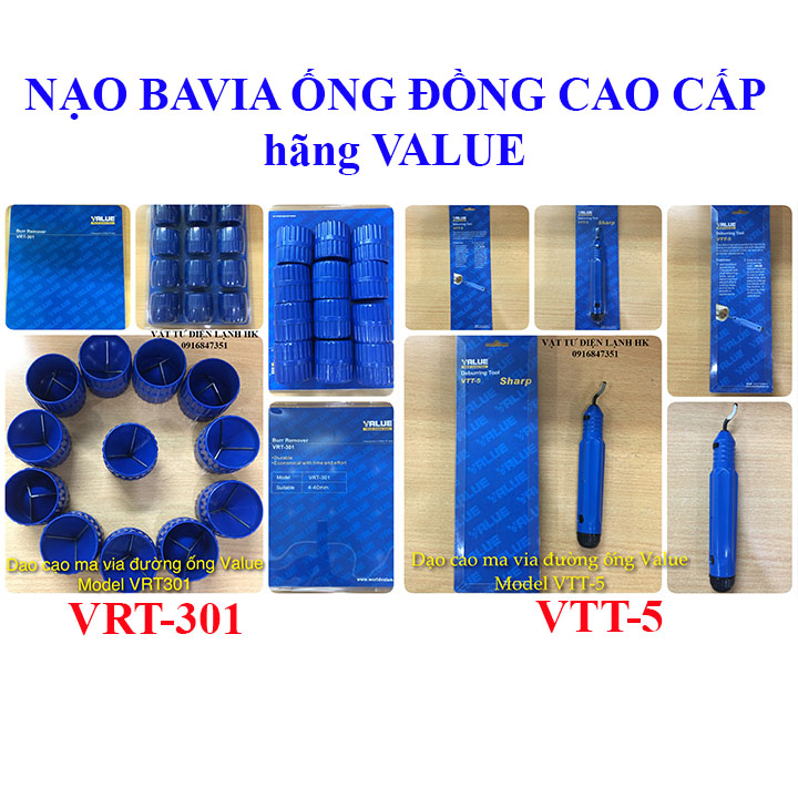 Dao nạo bavia ống đồng hãng value vrt-301 vtt-5 nạo ma via - ba via