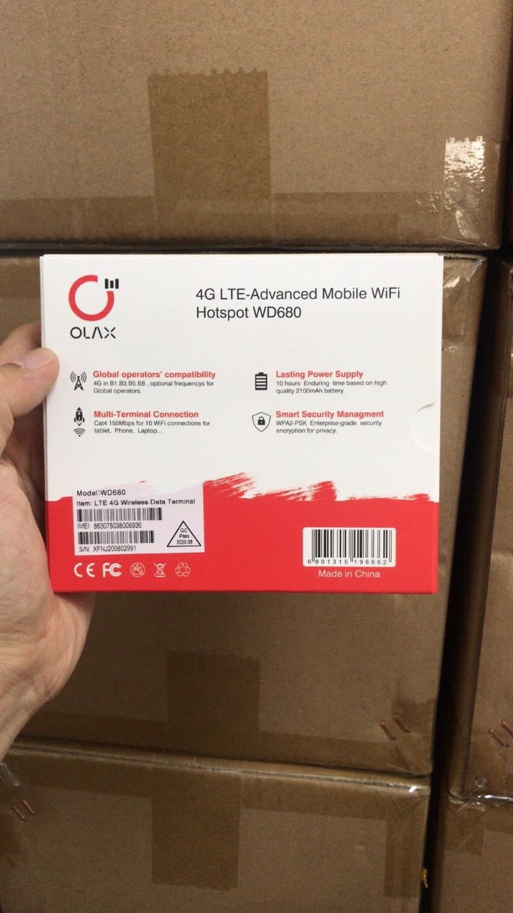 Bộ Phát wifi 4G /3G OLAX WD680