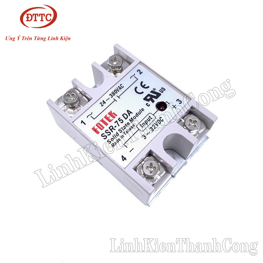 Relay bán dẫn fotek ssr 40a 60a 100a 25da 40da 50da 60da 75da 100da, đế tản nhiệt cho relay bán dẫn ssr loại nhỏ