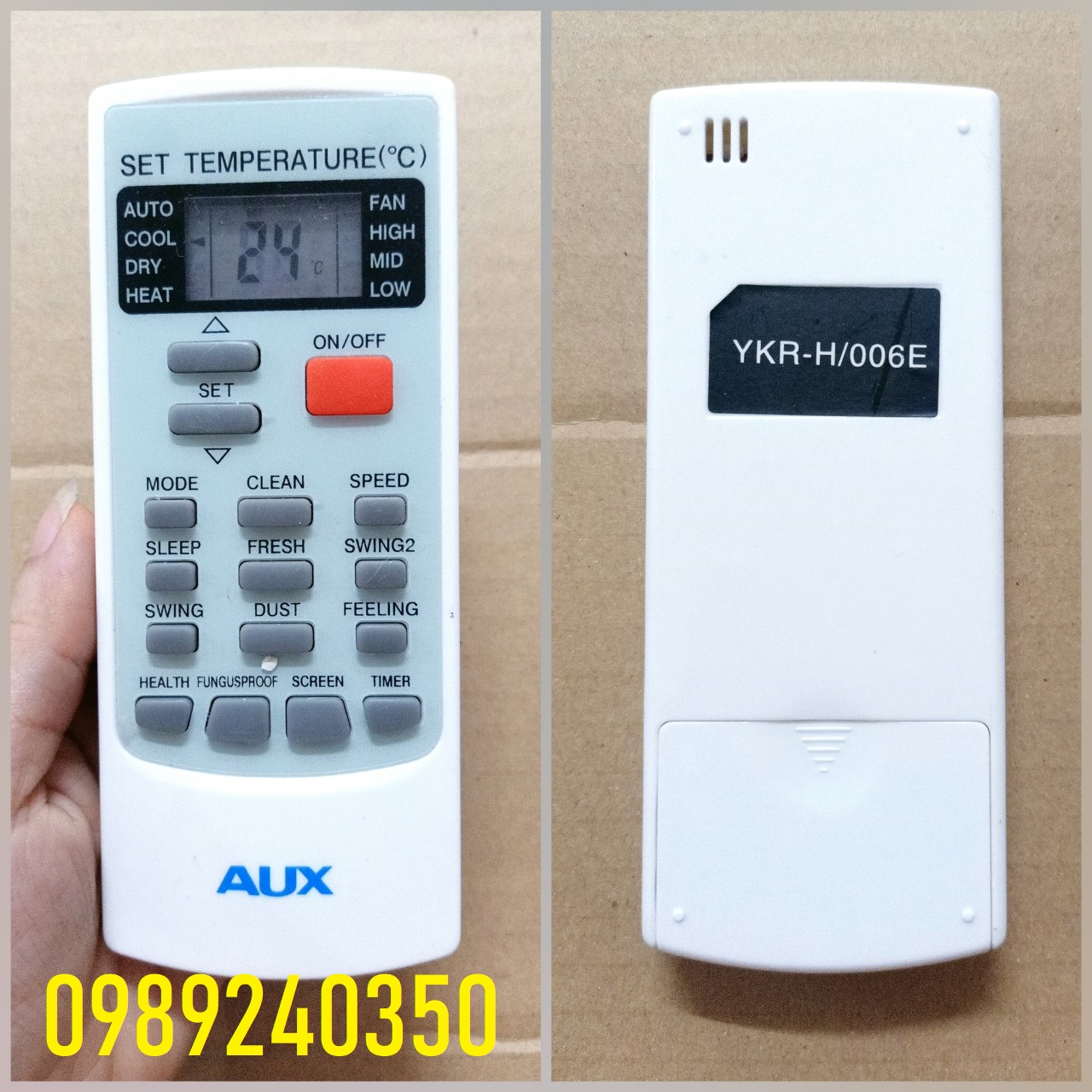 Remote Điều khiển điều hòa máy lạnh AUX 1 chiều, 2 chiều